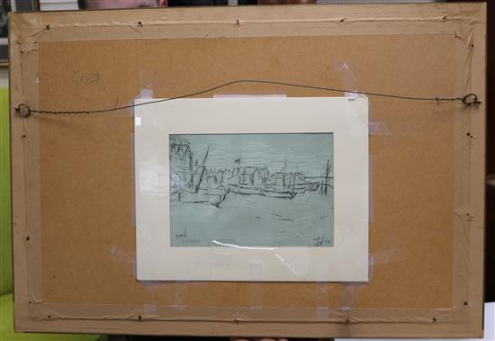 § Lawrence Stephen Lowry (1887-1976) Two offset lithographs printed in colours, Deal Beach; Deal Sketch